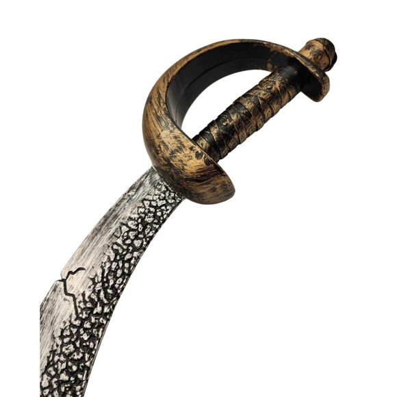 Novelty Pirate Cutlass Sword Costume Toy Halloween Plastic 13" - Picture 3 of 4